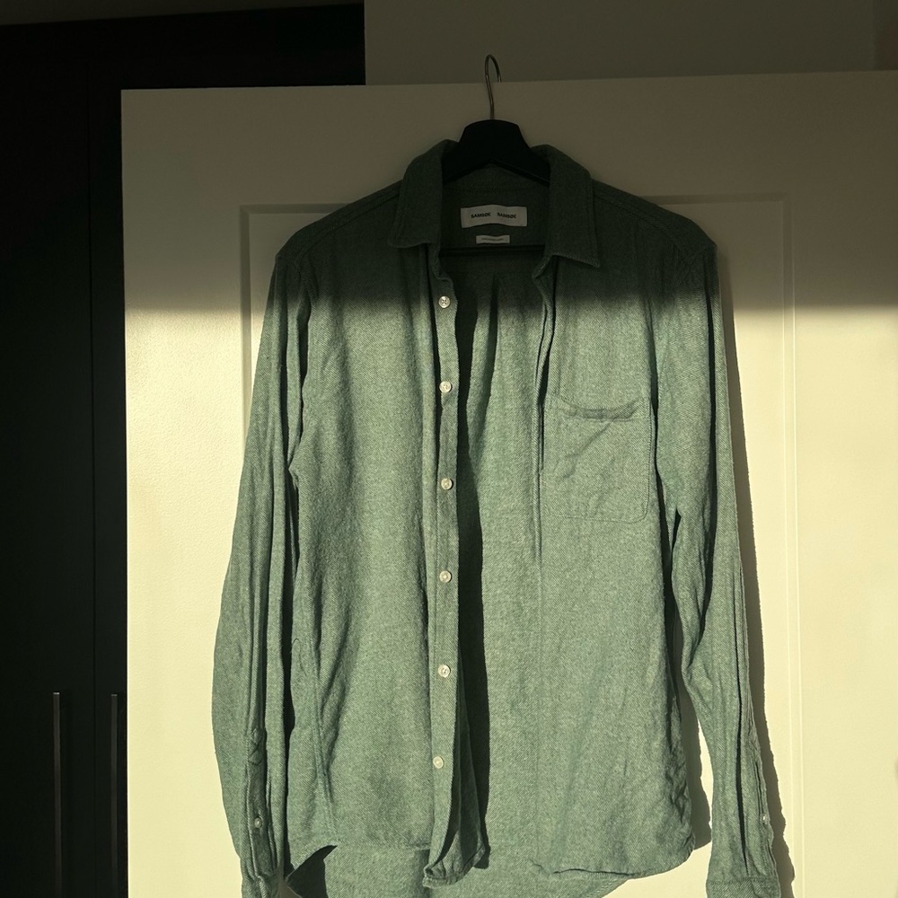 Samsøe Samsøe Green Striped Shirt